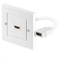 MicroConnect HDMI wall socket 1 port white MicroConnect HDMI wall socket 1 port white